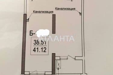 1-кімнатна квартира за адресою вул. Дача Ковалевського (площа 41,1 м²) - Atlanta.ua - фото 6