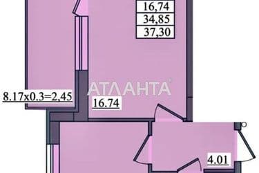 1-кімнатна квартира за адресою Ванний пров. (площа 42,4 м²) - Atlanta.ua - фото 19