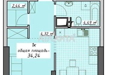 1-room apartment apartment by the address st. Kurortnyy per (area 34,5 m²) - Atlanta.ua - photo 7