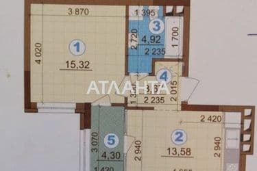 1-room apartment apartment by the address st. Vsevoloda Zmienka (area 43 m²) - Atlanta.ua - photo 6