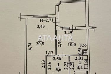 1-room apartment apartment by the address st. Raduzhnyy m n (area 40,5 m²) - Atlanta.ua - photo 32