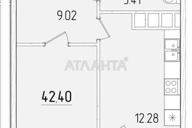 1-кімнатна квартира за адресою вул. Краснова (площа 42,4 м²) - Atlanta.ua - фото 10