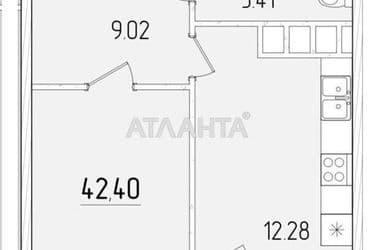 1-room apartment apartment by the address st. Krasnova (area 42,4 m²) - Atlanta.ua - photo 10