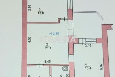 2-кімнатна квартира за адресою вул. Парусна (площа 74 м²) - Atlanta.ua - фото 21