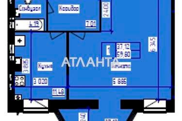 1-кімнатна квартира за адресою вул. Лазурна (площа 60,8 м²) - Atlanta.ua - фото 16