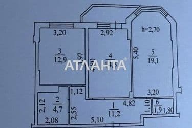 2-rooms apartment apartment by the address st. Ovidiopolskaya dor (area 65,5 m²) - Atlanta.ua - photo 17