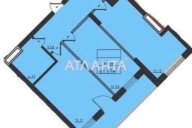 2-комнатная квартира по адресу ул. Дача Ковалевского (площадь 61,4 м²) - Atlanta.ua - фото 10