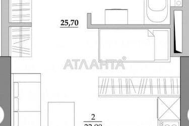 1-кімнатна квартира за адресою вул. Вільямса ак. (площа 25,7 м²) - Atlanta.ua - фото 12