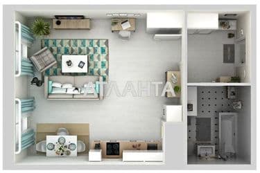 1-room apartment apartment by the address st. Gagarinskoe plato (area 46 m²) - Atlanta.ua - photo 5