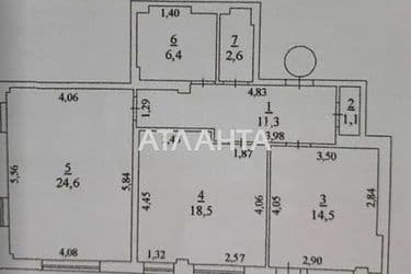 2-rooms apartment apartment by the address st. Solnechnaya (area 80 m²) - Atlanta.ua - photo 25