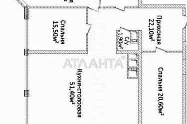 3-rooms apartment apartment by the address st. Novoberegovaya (area 150,4 m²) - Atlanta.ua - photo 21