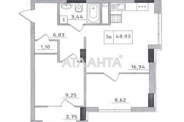 1-room apartment apartment by the address st. 7 km ovidiopolskoy dor (area 48,9 m²) - Atlanta.ua - photo 6