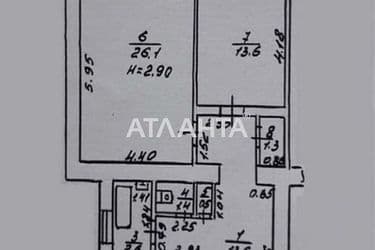 2-rooms apartment apartment by the address st. Srednyaya Osipenko (area 73 m²) - Atlanta.ua - photo 16