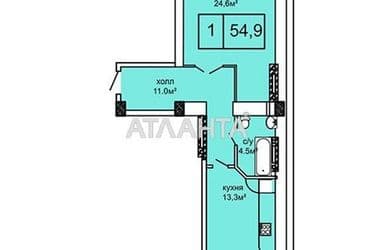 1-кімнатна квартира за адресою вул. Костанді (площа 57 м²) - Atlanta.ua - фото 17