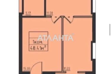 1-комнатная квартира по адресу ул. Дача Ковалевского (площадь 48,5 м²) - Atlanta.ua - фото 9