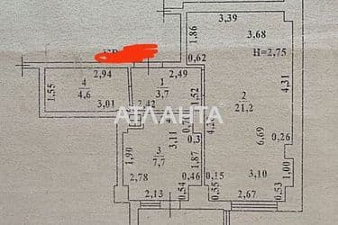 1-room apartment apartment by the address st. Granitnaya (area 41 m²) - Atlanta.ua - photo 43