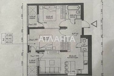 2-комнатная квартира по адресу Городницкая ул. (площадь 65,1 м²) - Atlanta.ua - фото 14