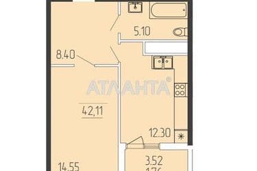 1-кімнатна квартира за адресою вул. Краснова (площа 42,1 м²) - Atlanta.ua - фото 22