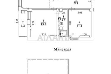 2-кімнатна квартира за адресою вул. Цвєтаєва ген. (площа 85,4 м²) - Atlanta.ua - фото 22