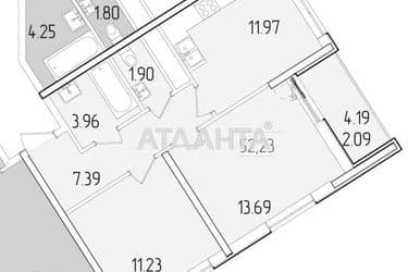 2-кімнатна квартира за адресою вул. Краснова (площа 52 м²) - Atlanta.ua - фото 14