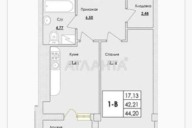 1-room apartment apartment by the address st. Pivovarnaya (area 44,3 m²) - Atlanta.ua - photo 14