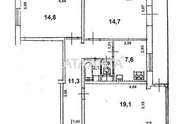 3-кімнатна квартира за адресою вул. Щусєва (площа 72 м²) - Atlanta.ua - фото 10