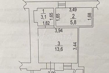 2-кімнатна квартира за адресою вул. Кутузакія Олександра (площа 34,4 м²) - Atlanta.ua - фото 46