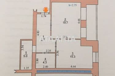 2-кімнатна квартира за адресою Мира пр. (площа 60 м²) - Atlanta.ua - фото 10