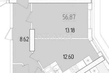 2-кімнатна квартира за адресою вул. Краснова (площа 56,9 м²) - Atlanta.ua - фото 18