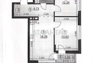 2-комнатная квартира по адресу ул. Олександра Олеся (площадь 60,3 м²) - Atlanta.ua - фото 14