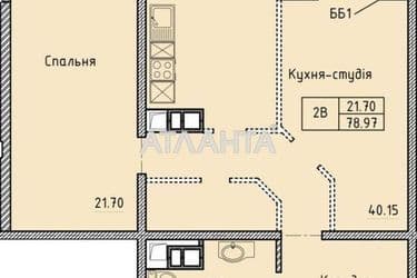 2-комнатная квартира по адресу Шевченко пр. (площадь 79 м²) - Atlanta.ua - фото 16