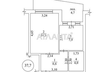 1-кімнатна квартира за адресою Небесної сотні пр. (площа 37,7 м²) - Atlanta.ua - фото 12