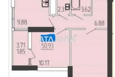 2-кімнатна квартира за адресою вул. Краснова (площа 50,9 м²) - Atlanta.ua - фото 7