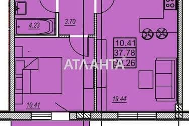 1-комнатная квартира по адресу ул. Заболотного ак. (площадь 39,3 м²) - Atlanta.ua - фото 6