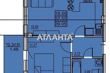 1-комнатная квартира по адресу ул. Заболотного ак. (площадь 39 м²) - Atlanta.ua - фото 6