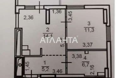 1-room apartment apartment by the address st. Pishonovskaya (area 41,3 m²) - Atlanta.ua - photo 10