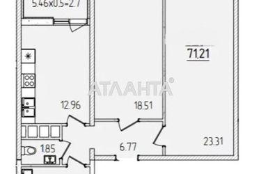 2-кімнатна квартира за адресою вул. Краснова (площа 71,2 м²) - Atlanta.ua - фото 8