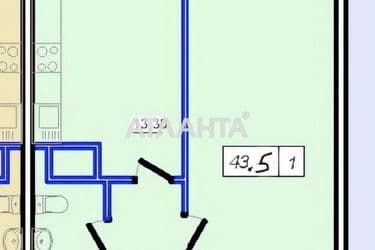1-room apartment apartment by the address st. Zhemchuzhnaya (area 43,5 m²) - Atlanta.ua - photo 40