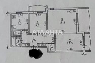 3-rooms apartment apartment by the address st. Lyustdorfskaya dor Chernomorskaya dor (area 70,5 m²) - Atlanta.ua - photo 39