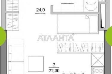 1-room apartment apartment by the address st. Vilyamsa ak (area 24,9 m²) - Atlanta.ua - photo 11