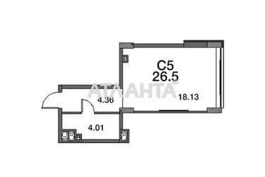 1-кімнатна квартира за адресою вул. Паустовського (площа 26,7 м²) - Atlanta.ua - фото 14