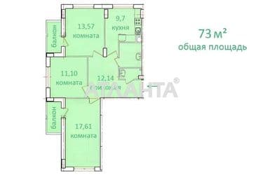 2-rooms apartment apartment by the address st. Raduzhnyy m n (area 73 m²) - Atlanta.ua - photo 12