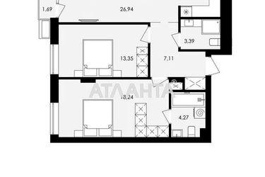 2-кімнатна квартира за адресою Замарстинівська вул. (площа 73,8 м²) - Atlanta.ua - фото 13