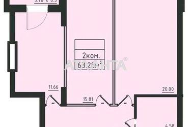 2-кімнатна квартира за адресою вул. Дача Ковалевського (площа 61,4 м²) - Atlanta.ua - фото 15