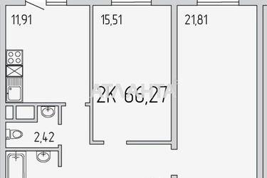 2-кімнатна квартира за адресою вул. Перлинна (площа 66,3 м²) - Atlanta.ua - фото 25