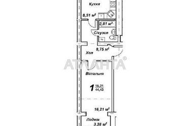 1-комнатная квартира по адресу ул. Подольская (площадь 47 м²) - Atlanta.ua - фото 25
