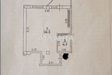 1-кімнатна квартира за адресою вул. Сахарова (площа 41,4 м²) - Atlanta.ua - фото 25