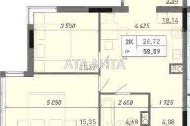 2-rooms apartment apartment by the address st. Vilyamsa ak (area 57 m²) - Atlanta.ua - photo 7