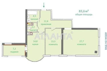 2-rooms apartment apartment by the address st. Fontanskaya dor Perekopskoy Divizii (area 83,6 m²) - Atlanta.ua - photo 9