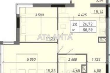 2-rooms apartment apartment by the address st. Vilyamsa ak (area 57 m²) - Atlanta.ua - photo 7